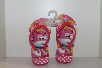 belle tongs super wings rose foncée 27/28