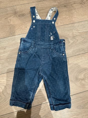 Salopette en jean sergent major 9 mois