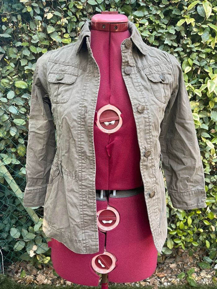 Magnifique veste kaki Okaïdi fille 8 ans