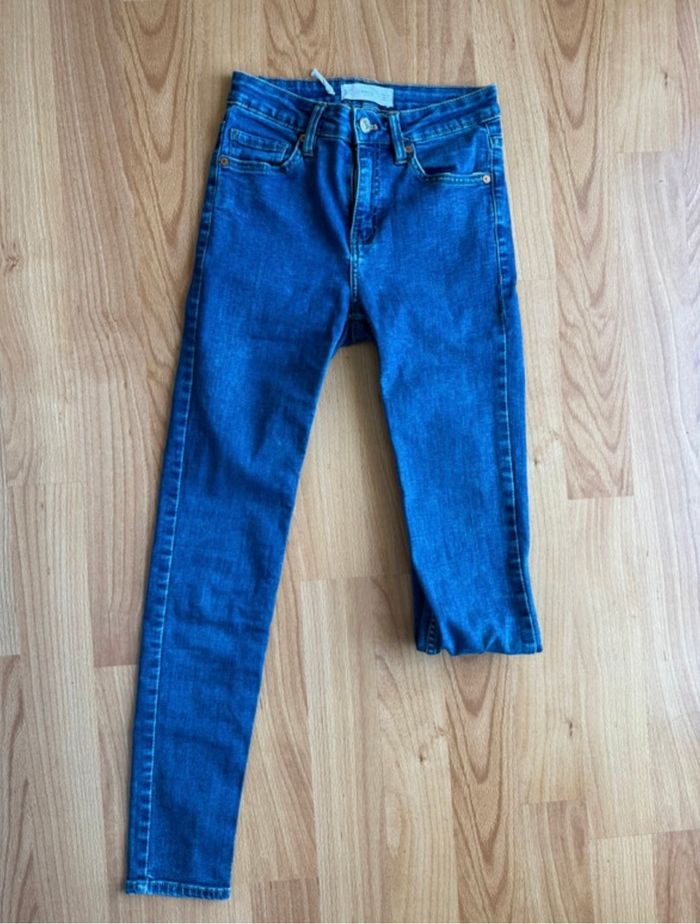 Jean bleu skinny mango