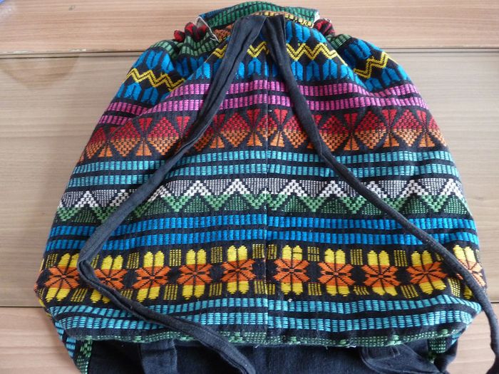 sac à dos en tissu multicolore - photo numéro 2