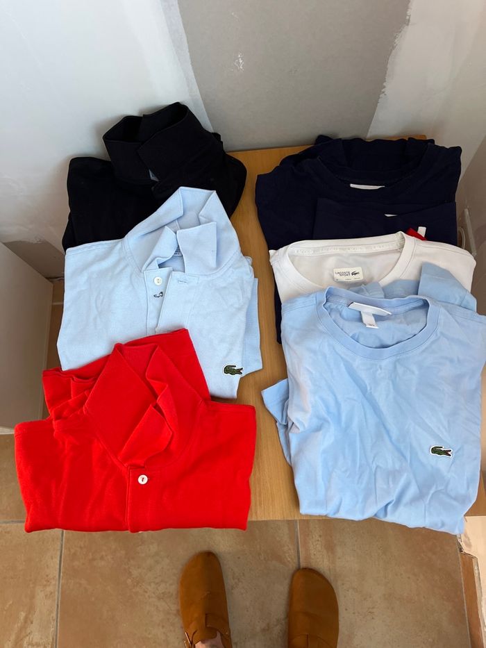 Lot de tee shirt Lacoste