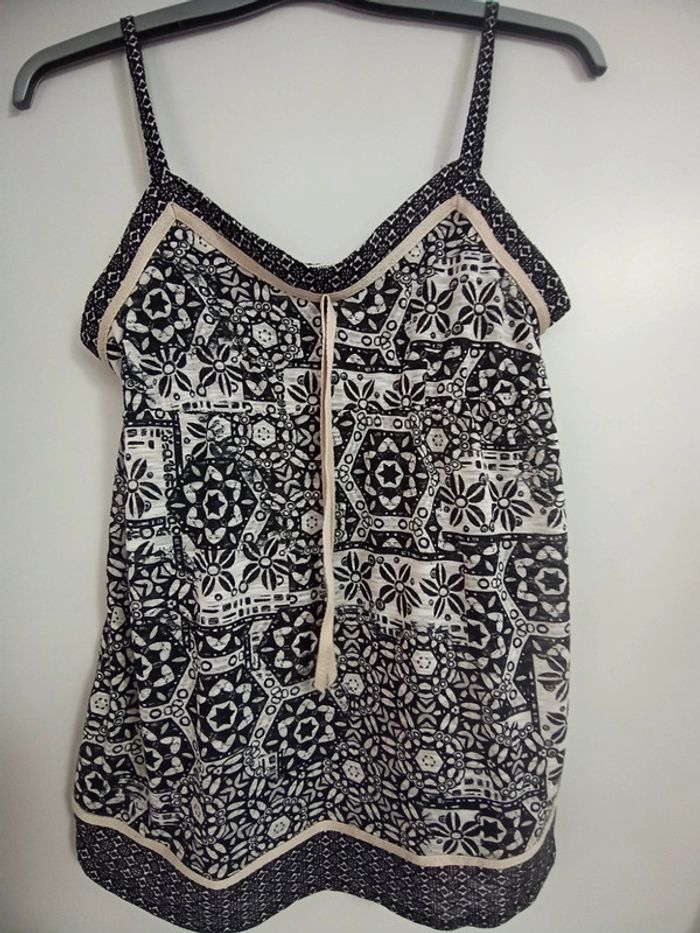 Débardeur noir et blanc Pimkie