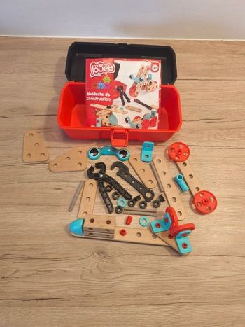 Malette de construction style mecano