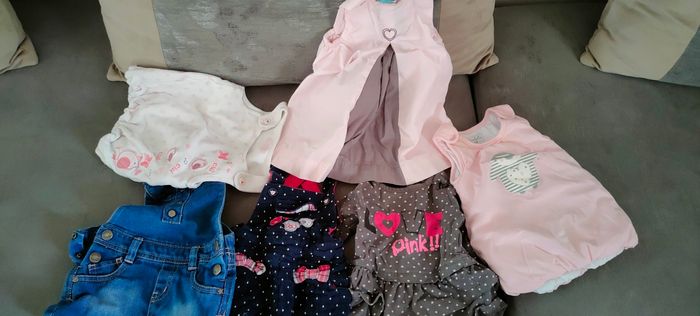 Lot de 6 robes bébé 3 mois filles très bon état