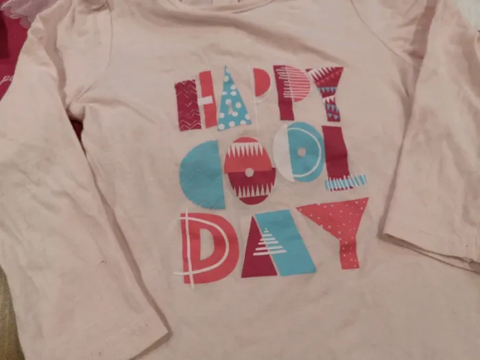 Lot 3 tshirts 24 mois rose blanc - photo numéro 2