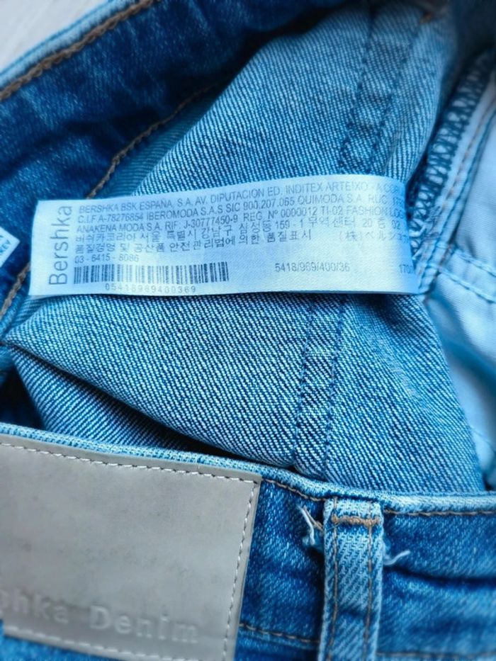 Jean Bershka Homme 36 – slim destroy bleu brut – style déchiré tendance – coupe ajustée - photo numéro 16