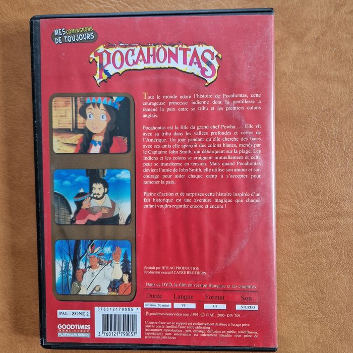 DVD pocahontas - photo numéro 3