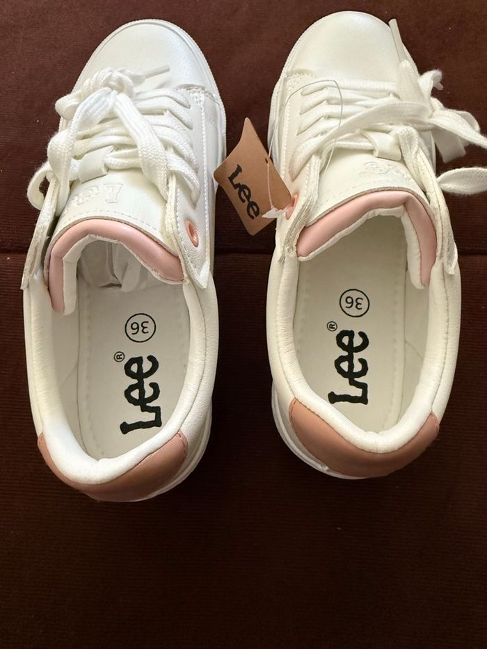 Baskets blanches, neuves Lee. Pointure 36 - photo numéro 7