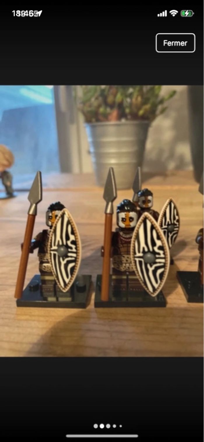 Minifigure Lot guerriers Nubiens - photo numéro 2