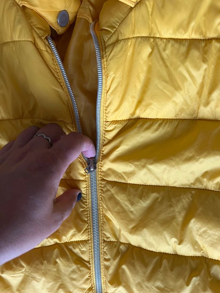 Manteau doudoune jaune cache cache 42 - photo numéro 3
