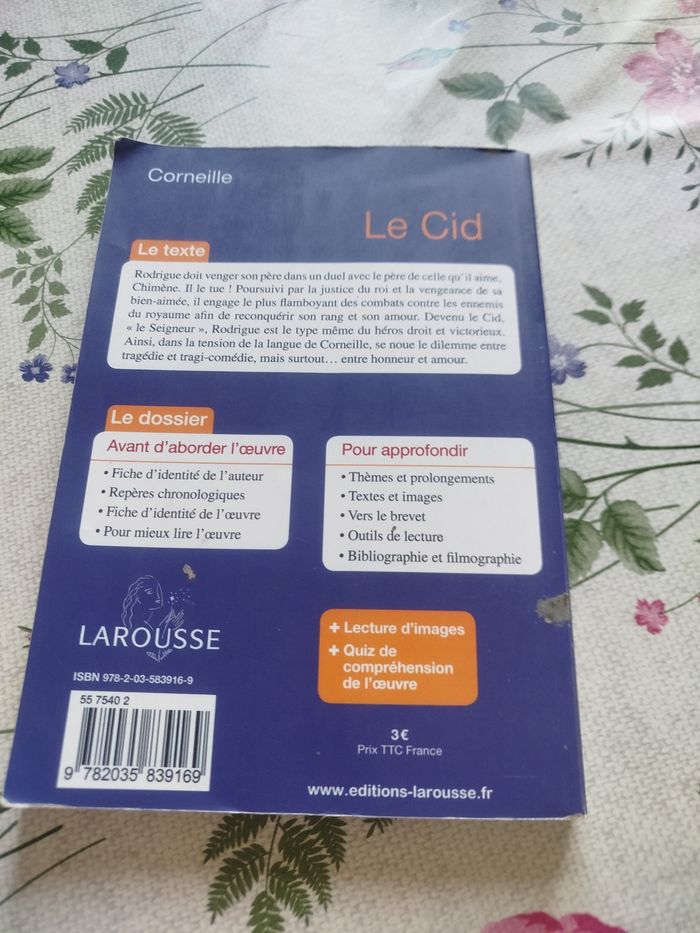 Livre le cid corneille - photo numéro 2
