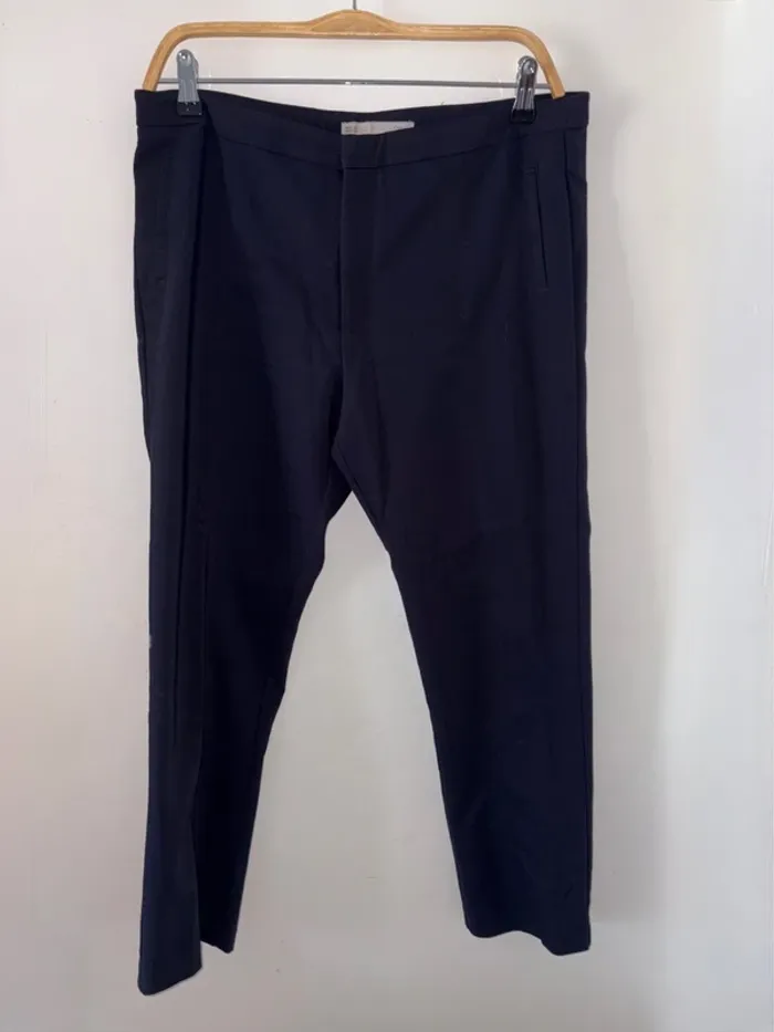 Pantalon à pinces femme Sfera taille 44 bleu marine en très bon état - photo numéro 3