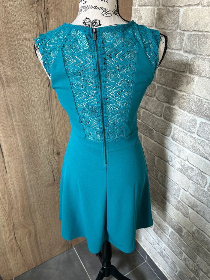 Robe patineuse bleu canard taille 34 - photo numéro 4