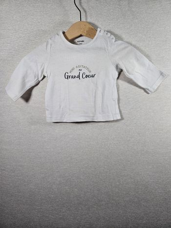 T-shirt manche longue kiabi 3 mois