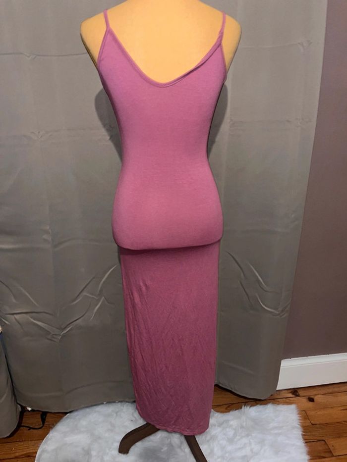 Robe longue rose courte devant taille unique - photo numéro 4