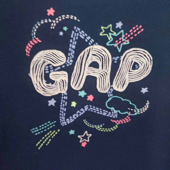 T-shirt bleu marine 2 ans Baby Gap - photo numéro 2