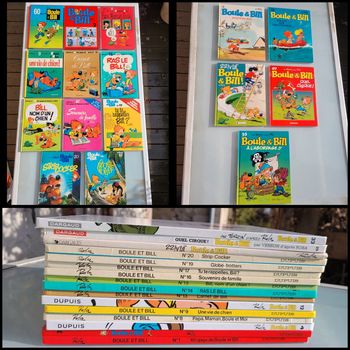 16 BD Boule et Bill : tomes 1, 2, 4, 8, 9, 12, 13 à 17, 19, 20, 22, 29 et 33