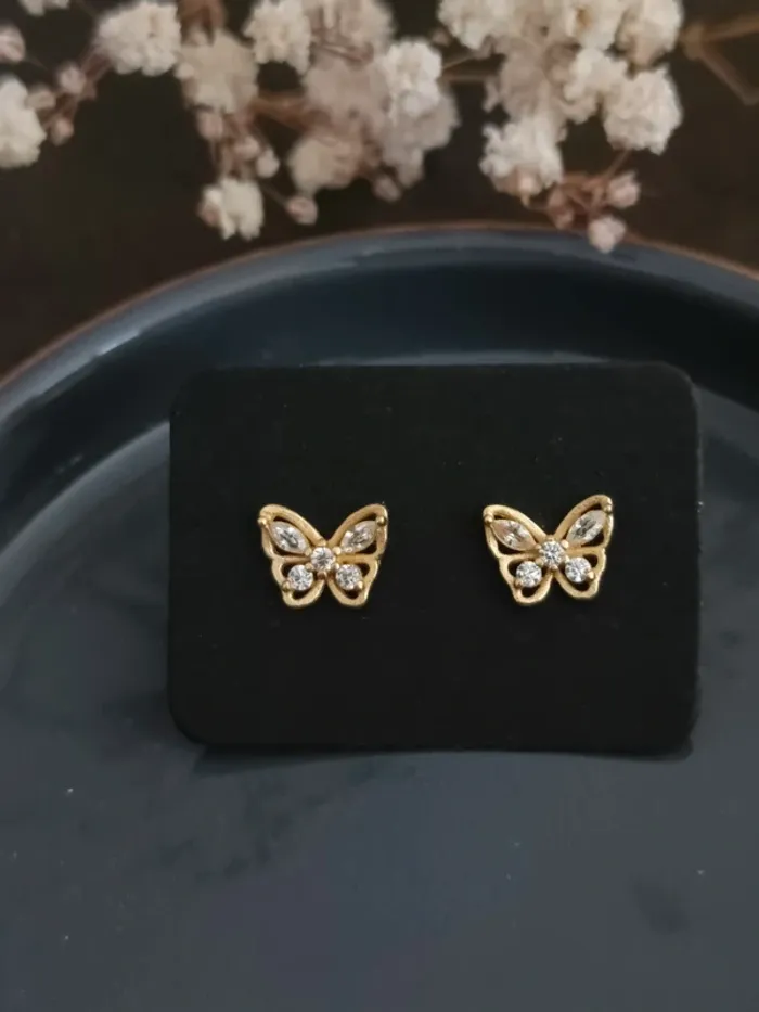 Boucles d'oreilles papillons - photo numéro 2