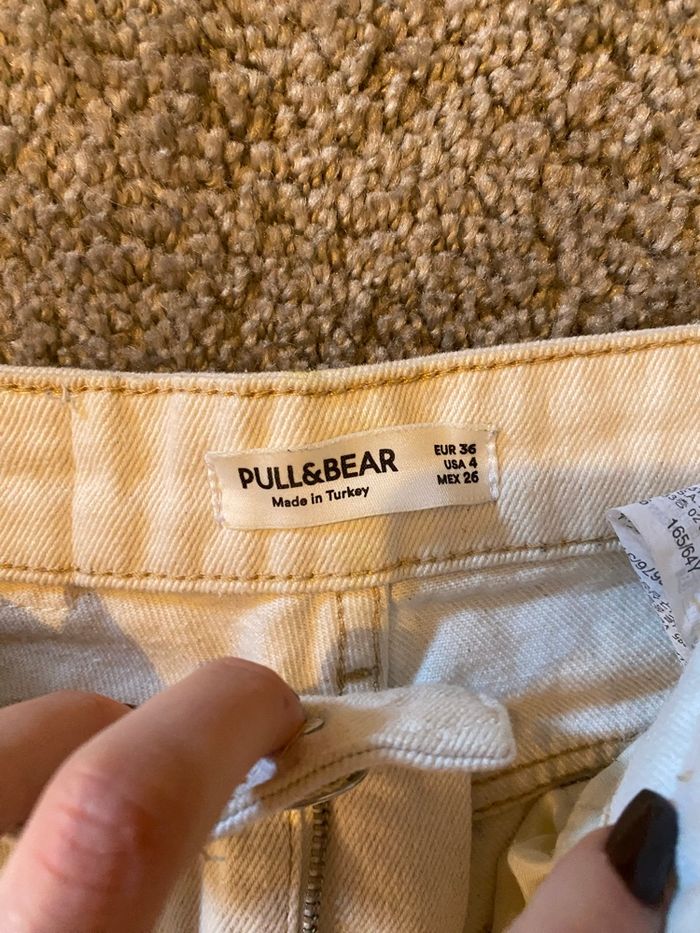 Jean blanc taille haute - photo numéro 2