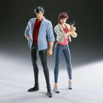 Lot 2 Figurines Ryo Saeba (Nicky Larson) et Kaori Makimura (Laura)
