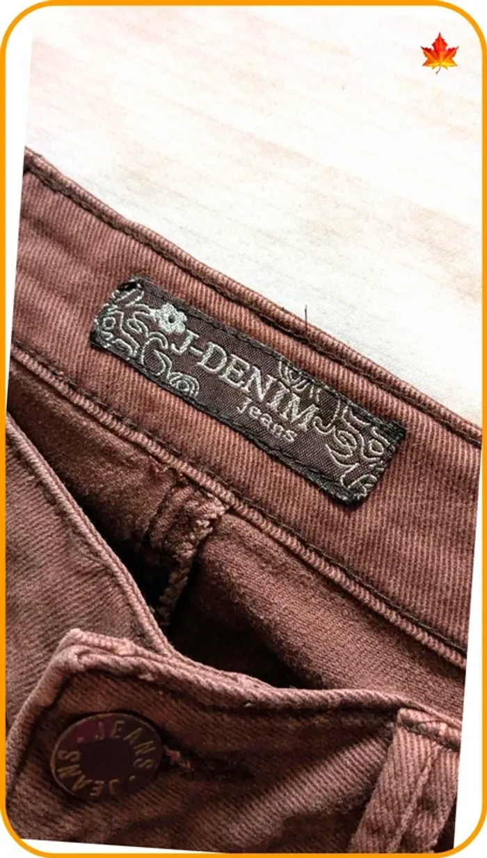 Jeans slim marron femme M - photo numéro 6