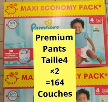 Couches pampers taille 4 premium