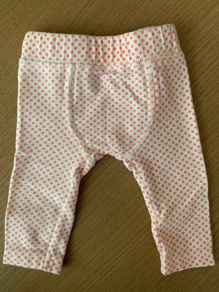 Legging blanc corail