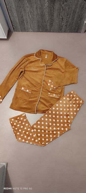 Pyjama femme moutarde