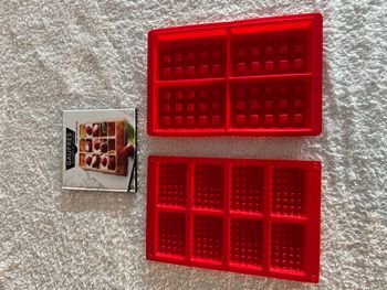 🧇 Lot moules à gaufres en silicone + livre de recettes (27 idées sucrées & salées)