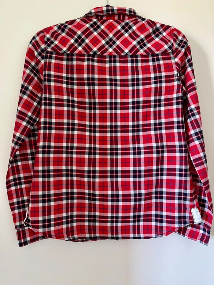 Chemise à carreaux rouge Zara taille S - photo numéro 2