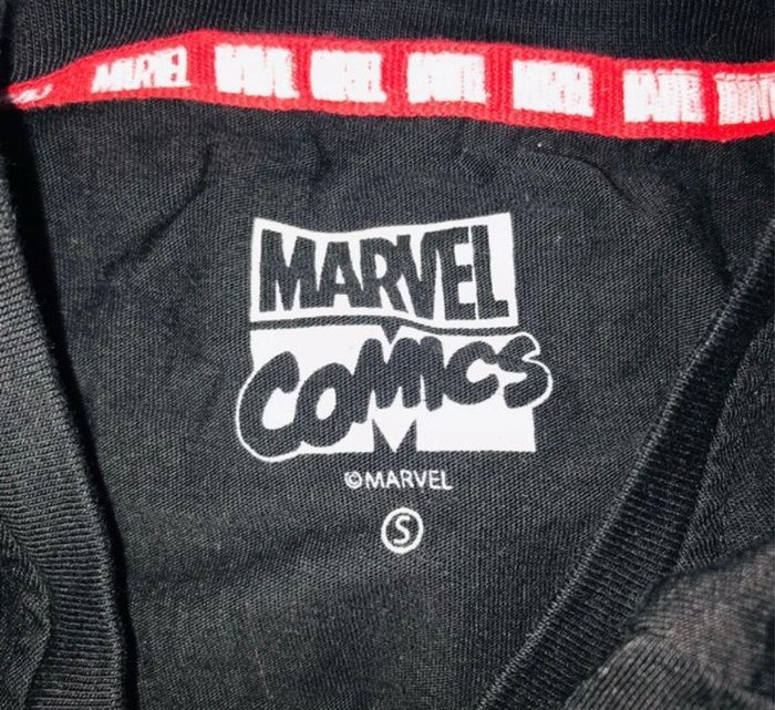 Tshirt noir blanc Marvel - photo numéro 4