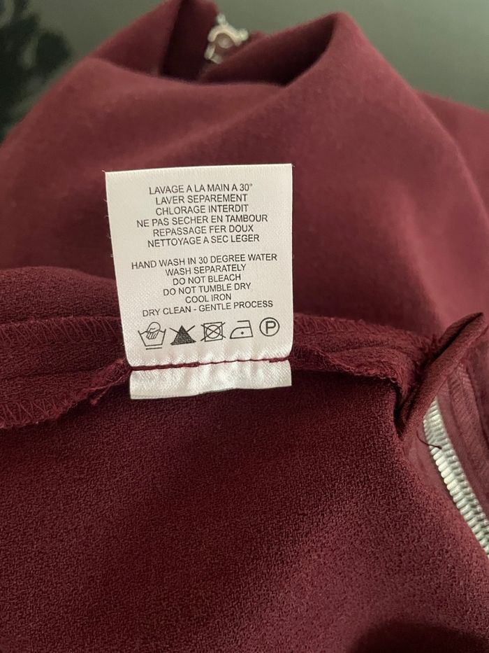 Robe droite bordeaux Bel Air modèle Leandro T2 – neuve avec étiquette - photo numéro 8