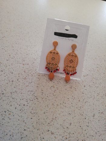 Boucles d oreilles doré