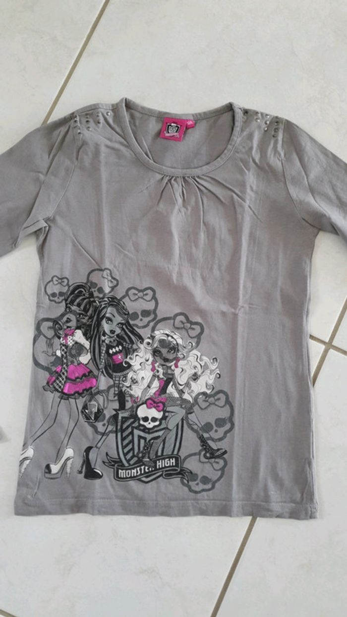 T-shirt ML monster high 12 ans ch7 - photo numéro 3