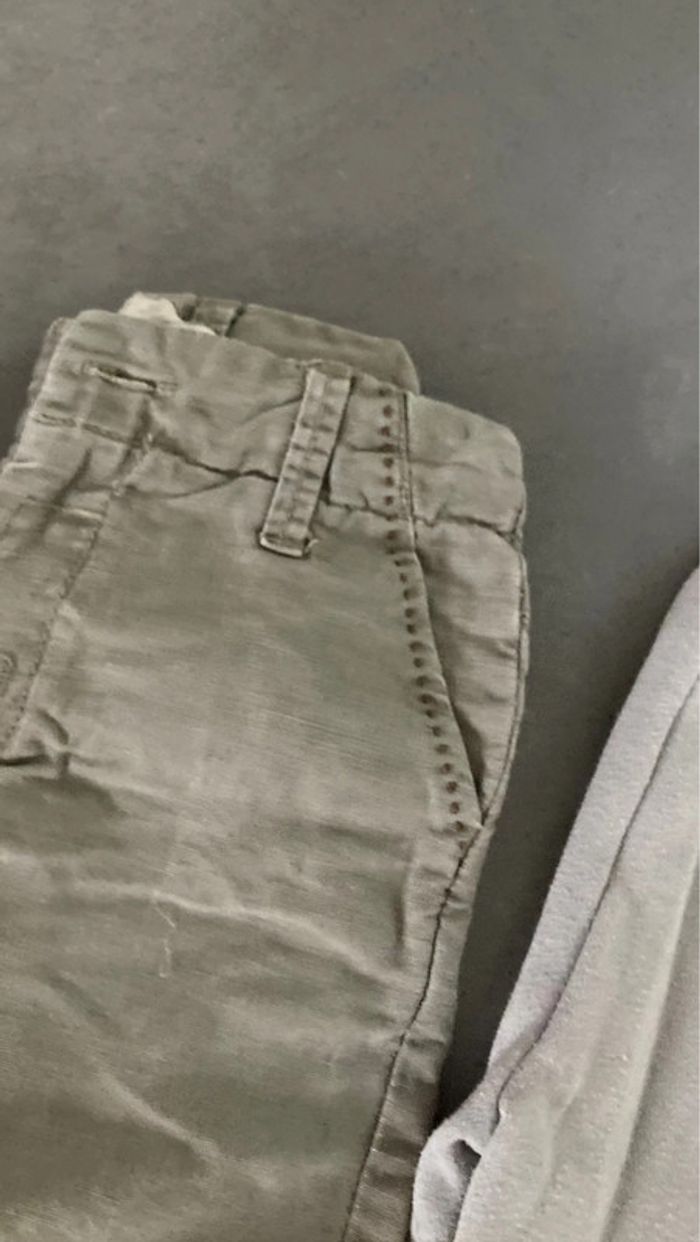 Lot ensemble vêtement pantalon jean cargo 3 ans garcon - photo numéro 6