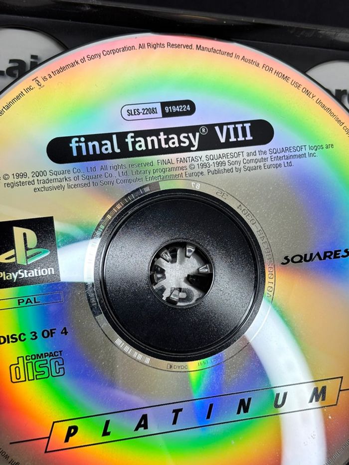 Jeux Sony PlayStation 1 PS1 final fantasy 8 FF PAL - photo numéro 13