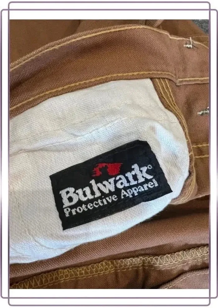 Short workwear marron homme Bulwark 42x37 Pantaloncini carpentiere uomo Zimmermannsshorts Herren - photo numéro 3