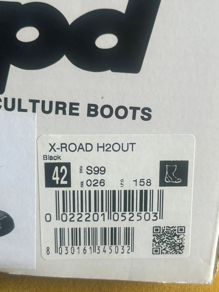 Chaussures moto,scooter Xpd X-Road H2Out noir taille 42 - photo numéro 6