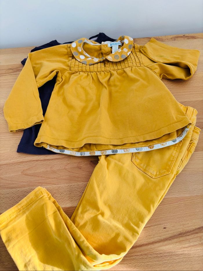 Lot vêtements 2 ans tons jaune/violet/gris - photo numéro 4