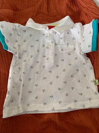 T-shirt Polo  à manches courte tissaia 3 mois