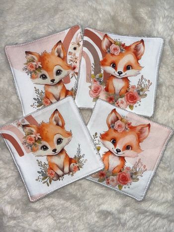 4 lingettes renard 