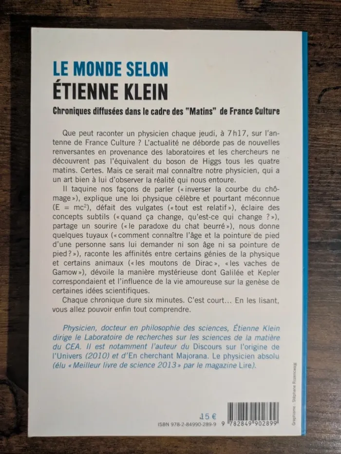 Le monde selon Étienne Klein - photo numéro 2