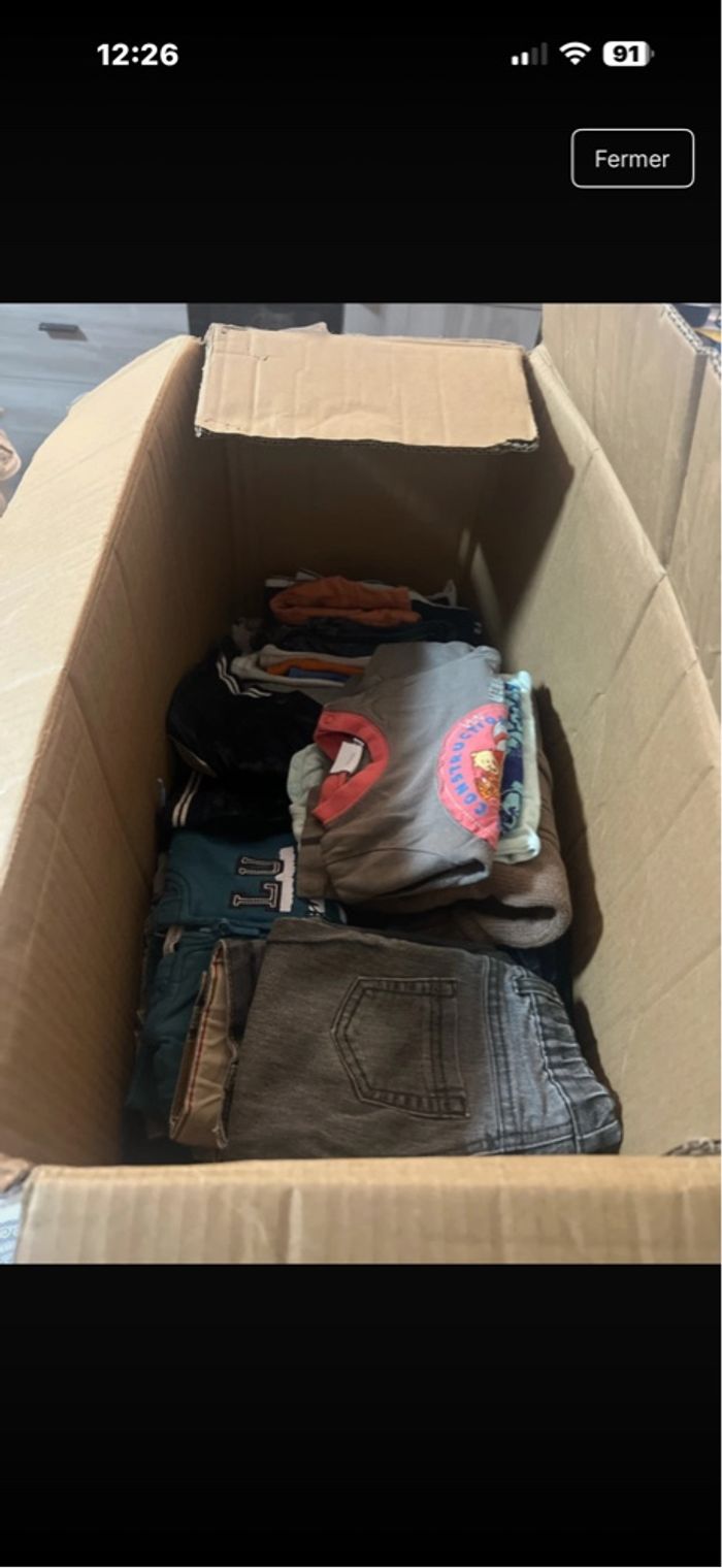 Lot vêtements garçon pour revendeur