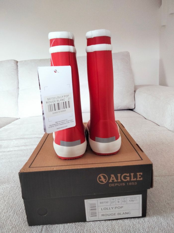 Bottes de pluie Aigle taille 27 - photo numéro 4