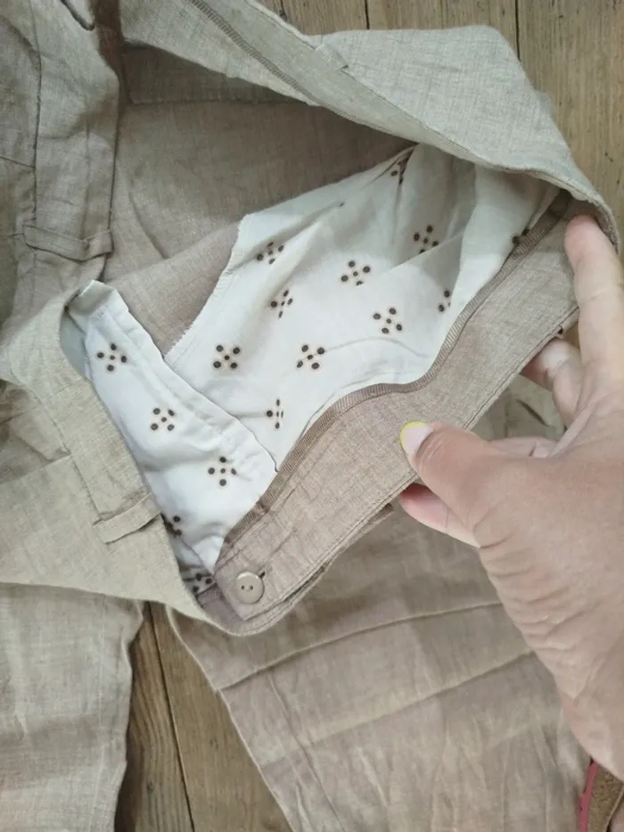 Pantalon femme lin t40 - photo numéro 4