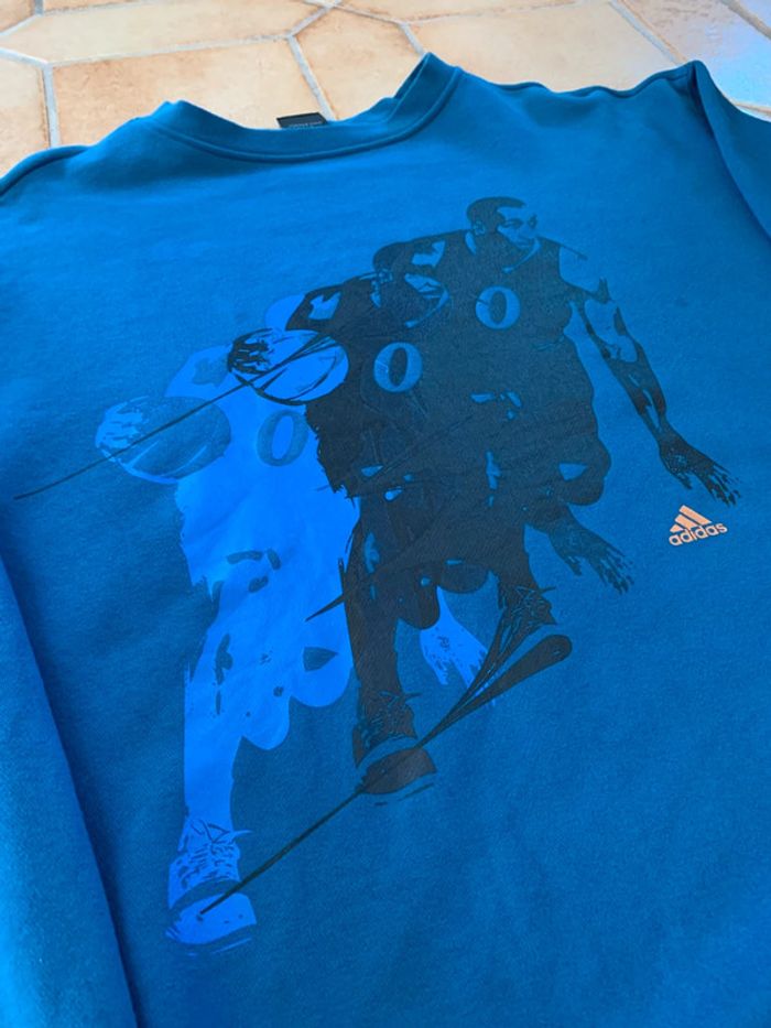 RARE Pull Crewneck Adidas vintage sample printed « Gilbert Arenas » NBA - photo numéro 2