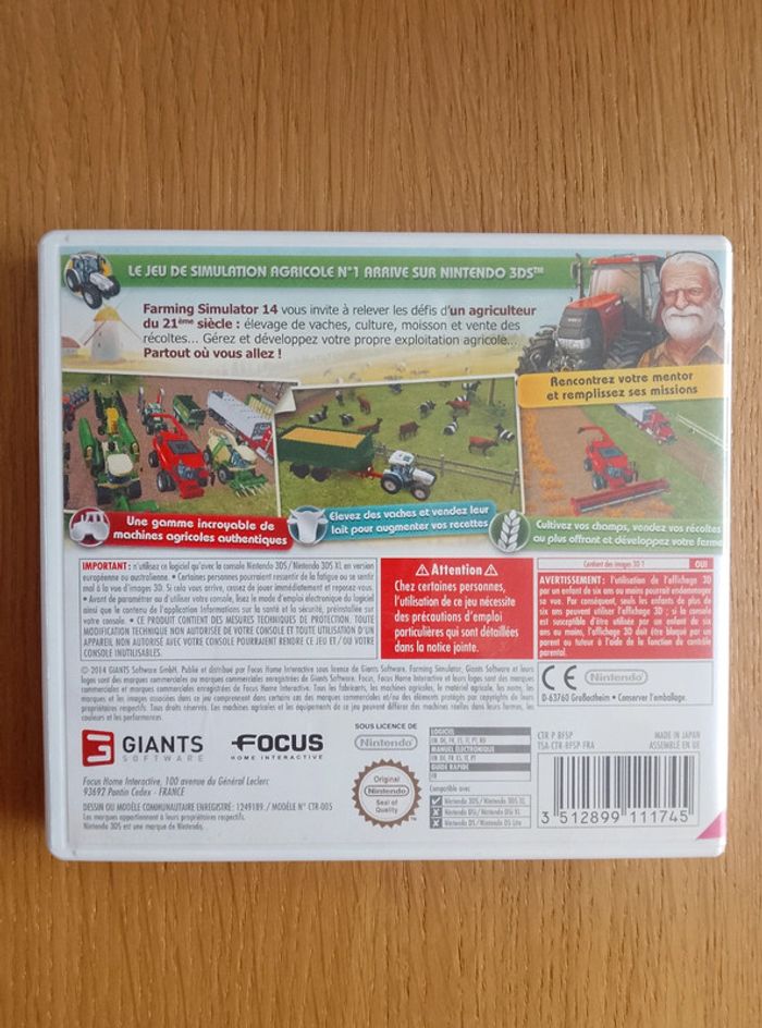Jeu Nintendo 3DS - Farming Simulator 14 - photo numéro 4