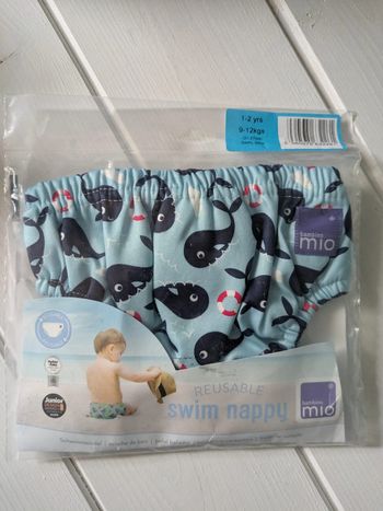 Bambino Mio couche réutilisable de bain L baleine