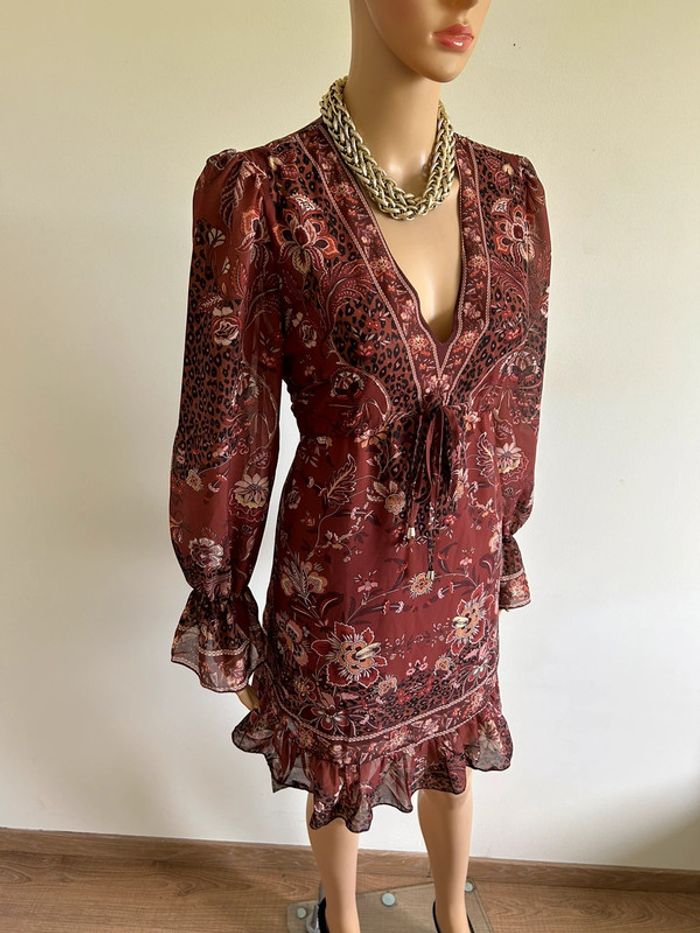Robe imprimée à manches longues Jus de Pom taille M/L jamais portée - photo numéro 2